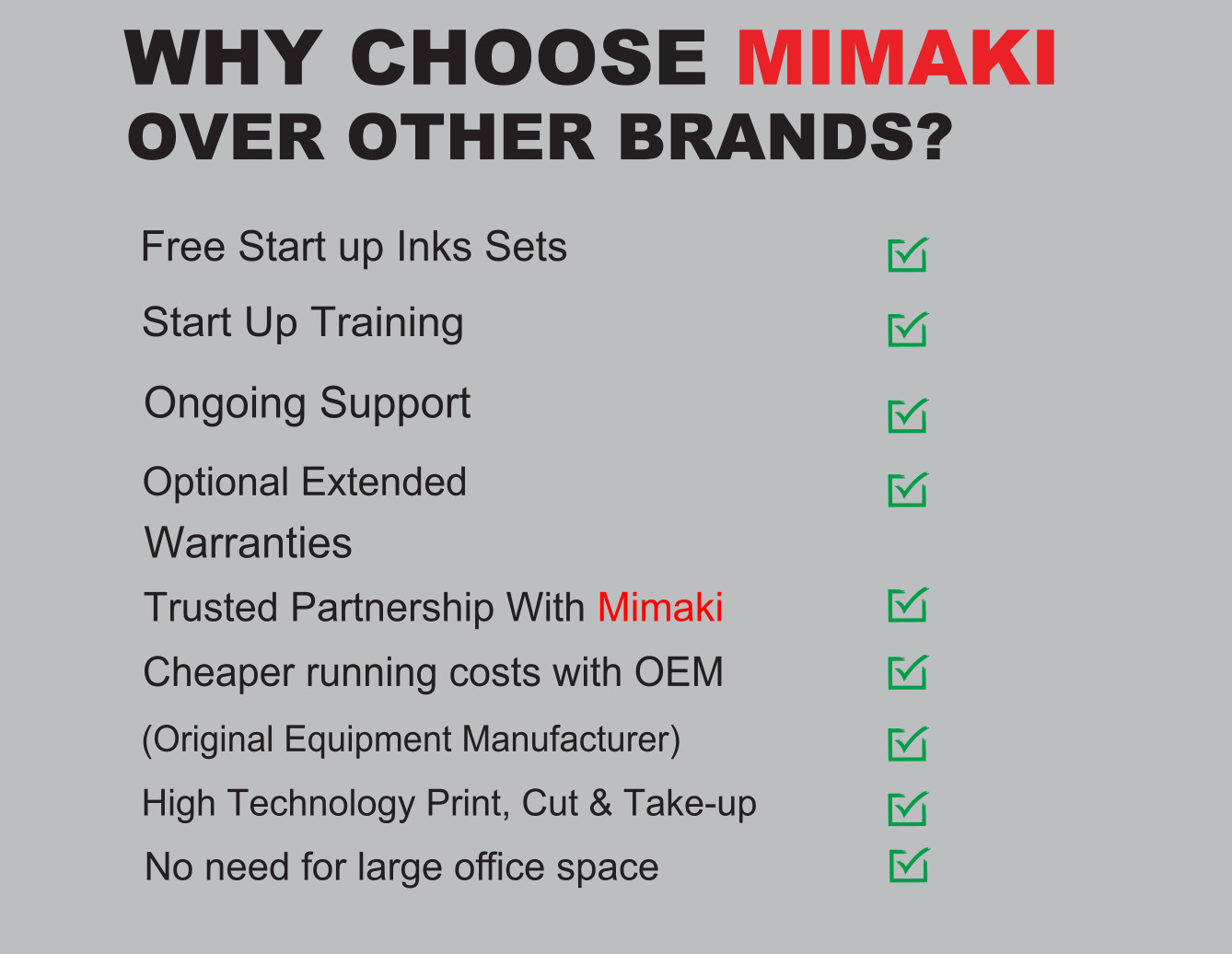 Picture of Mimaki CJV150-160 printer